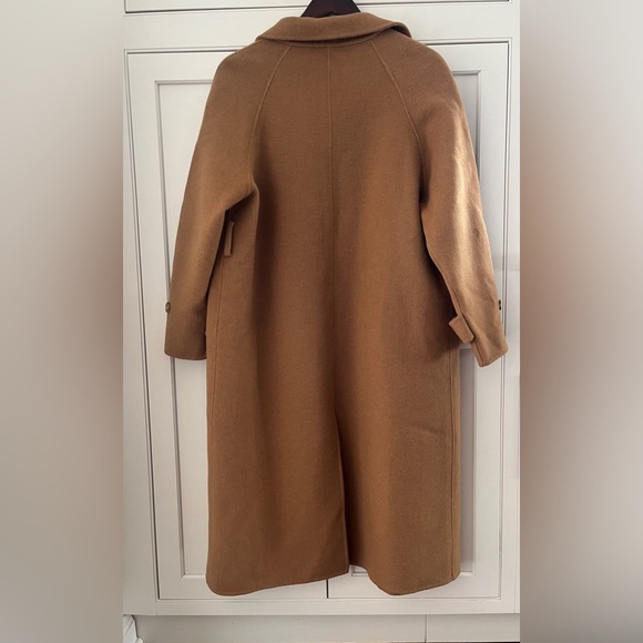 Another Plain wool coat women Sz. S/M dark beige Design by Korea Quiet luxury - Picture 3 of 12